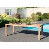 Table de jardin 6/8 personnes - VIESTE 220 x 100 cm en bois Teck