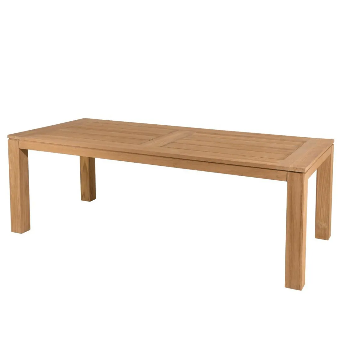 Table de jardin 6/8 personnes - DENVER 220 x 100 cm en bois Teck