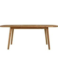 Table de jardin en acacia huilé extensible