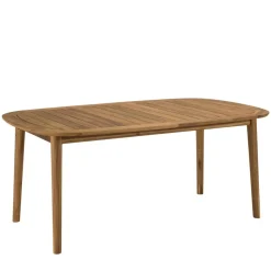Table de jardin extensible en acacia huilé
