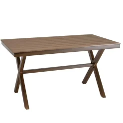 Table de jardin rectangulaire 4 personnes 140x80cm VIANNEY