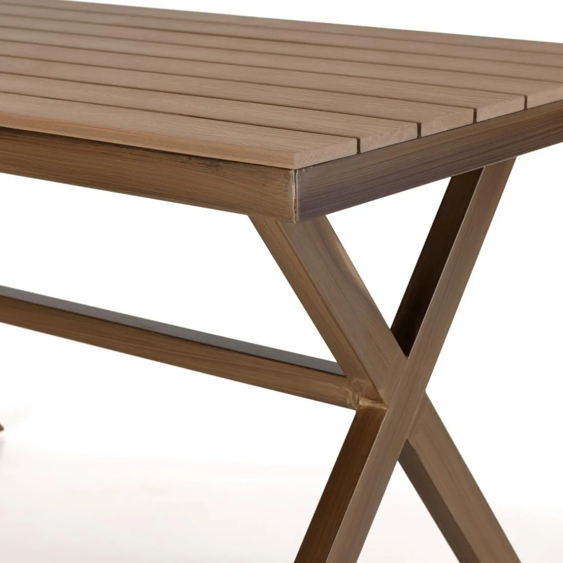 Table de jardin rectangulaire 4 personnes 140x80cm VIANNEY