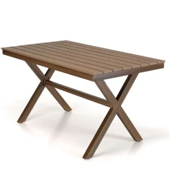 Table de jardin rectangulaire 4 personnes 140x80cm VIANNEY