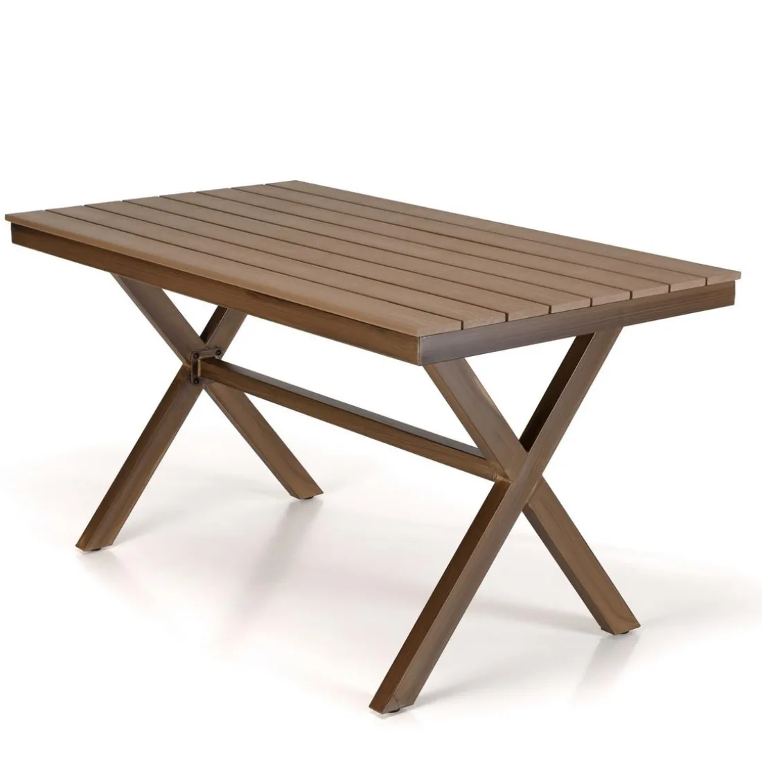 Table de jardin rectangulaire 4 personnes 140x80cm VIANNEY