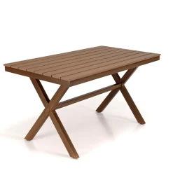 Table de jardin rectangulaire 4 personnes 140x80cm VIANNEY