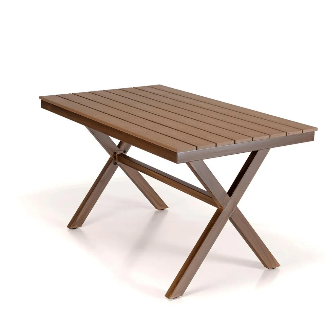 Table de jardin rectangulaire 4 personnes 140x80cm VIANNEY