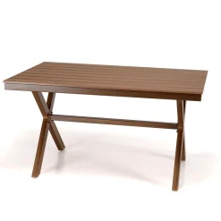 Table de jardin rectangulaire 4 personnes 140x80cm VIANNEY