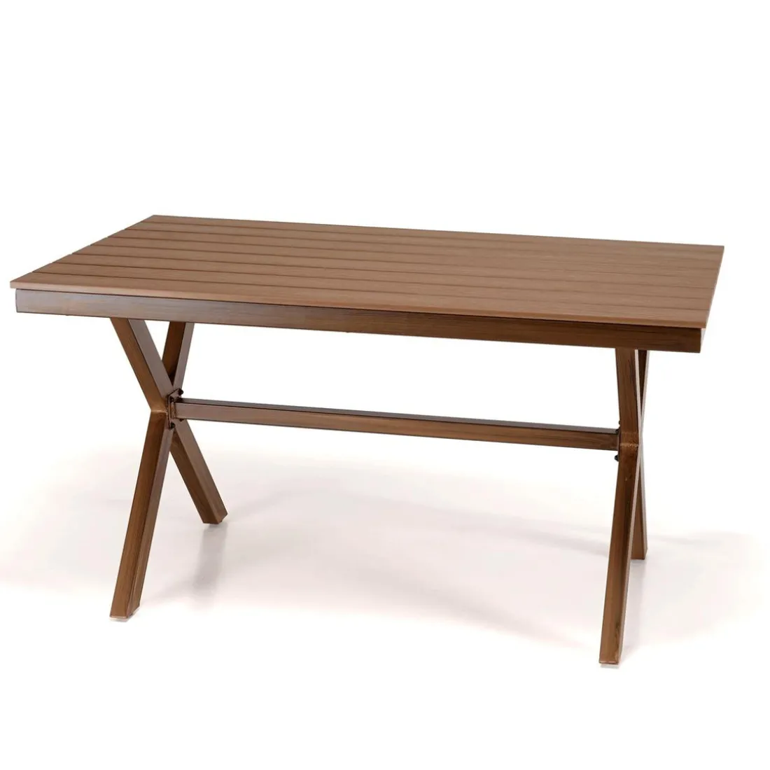 Table de jardin rectangulaire 4 personnes 140x80cm VIANNEY