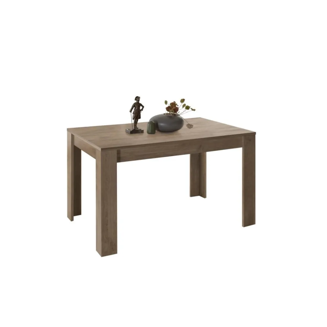 Table de repas en panneaux de particules effet bois
