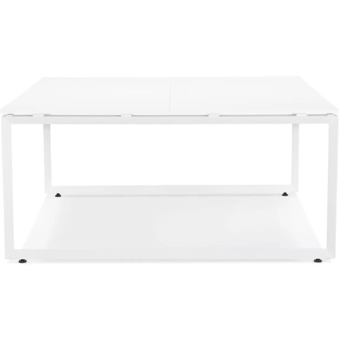Table de réunion ou bureau bench blanc