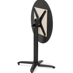 Table de terrasse pliable 'COMPAKT' ronde noire