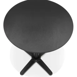 Table de terrasse pliable 'COMPAKT' ronde noire