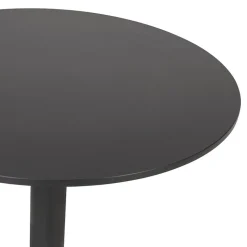 Table de terrasse pliable 'COMPAKT' ronde noire