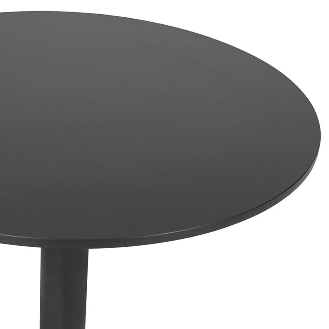 Table de terrasse pliable 'COMPAKT' ronde noire