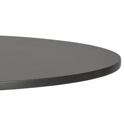 Table de terrasse pliable 'COMPAKT' ronde noire