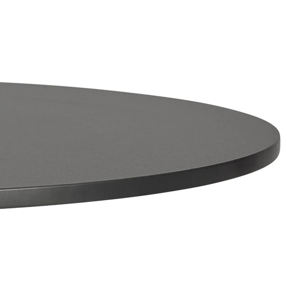 Table de terrasse pliable 'COMPAKT' ronde noire