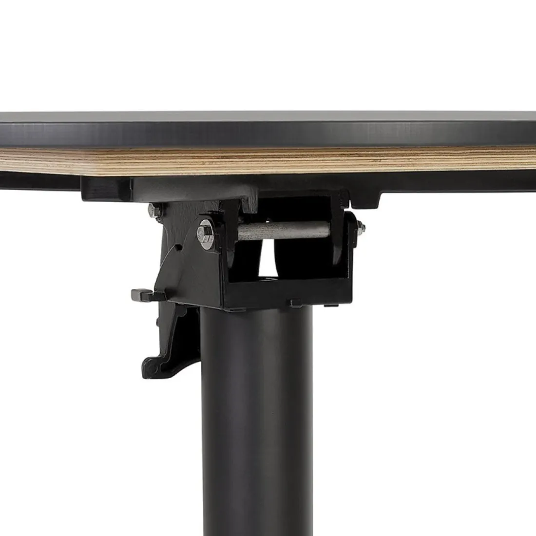 Table de terrasse pliable 'COMPAKT' ronde noire