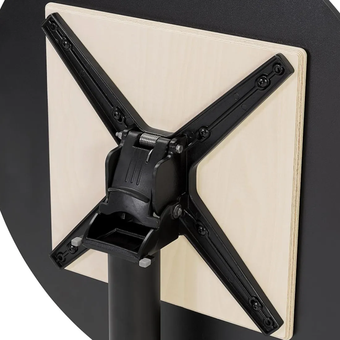 Table de terrasse pliable 'COMPAKT' ronde noire
