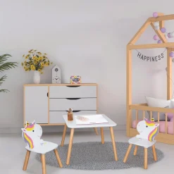 Table Et 2 Chaises Licorne Lily