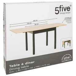 Table extensible 2 à 6 places RABA