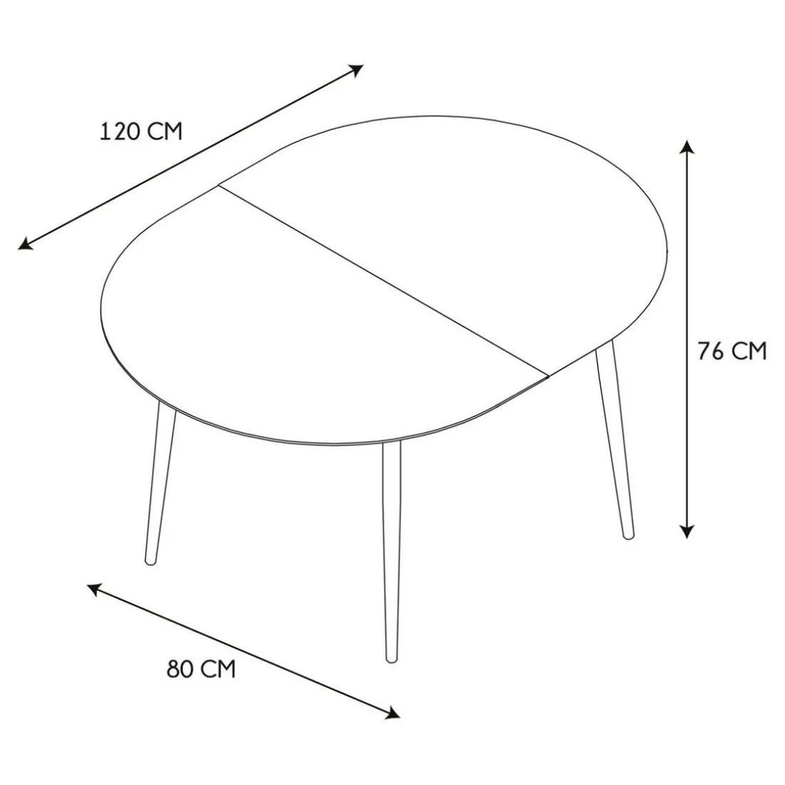 Table Extensible 4 A 6 Personnes