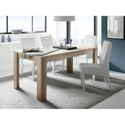 Table extensible FIRENZE décor noyer chene