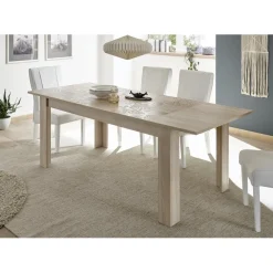 Table extensible 137x90cm MIRO décor chêne