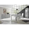 Table extensible 180x90cm URBINO gris ciment