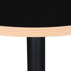 Table ronde 'FUSION ROUND' noire