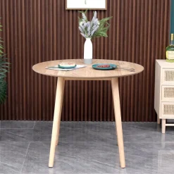 Table Ronde Scandinave en Pin Naturel TRADITION