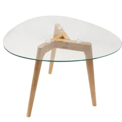 Tables Gigognes Verre Chêne PETSAMO
