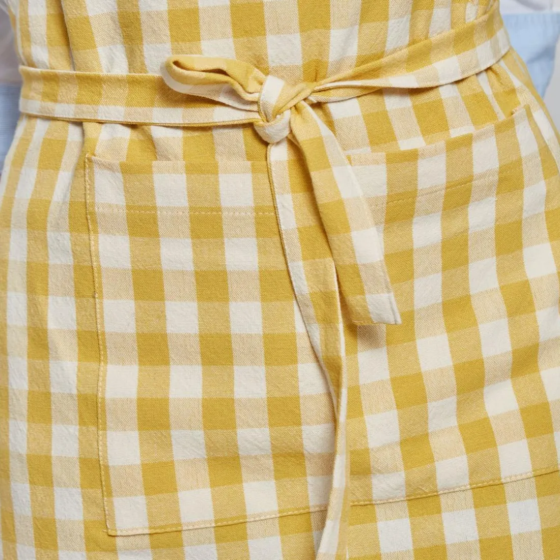 Tablier adulte vichy DOULIATAB - jaune