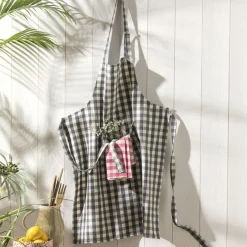 Tablier adulte vichy DOULIATAB - gris