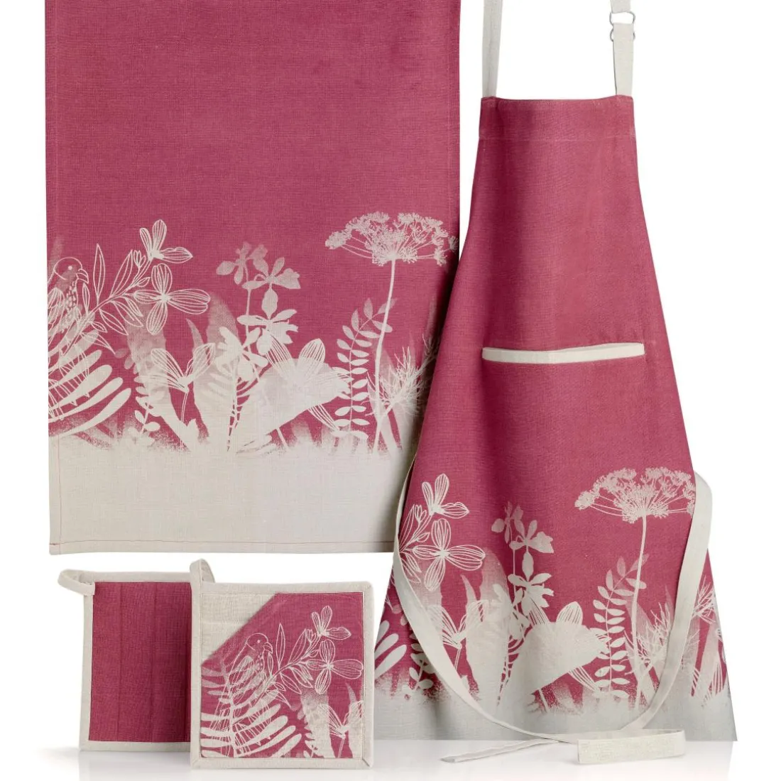Tablier de cuisine Bio Evaos Orchidée 72 x 85