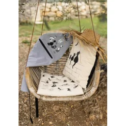 Tablier de cuisine Dubout chat horloge Gris 72 x 85