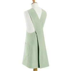 Tablier de cuisine japonais recyclé Haru Céladon 78 x 100