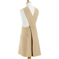 Tablier de cuisine japonais recyclé Haru Camel 78 x 100