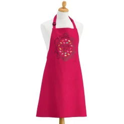 Tablier de cuisine Macarons Addict recyclé Rose 72 x 90