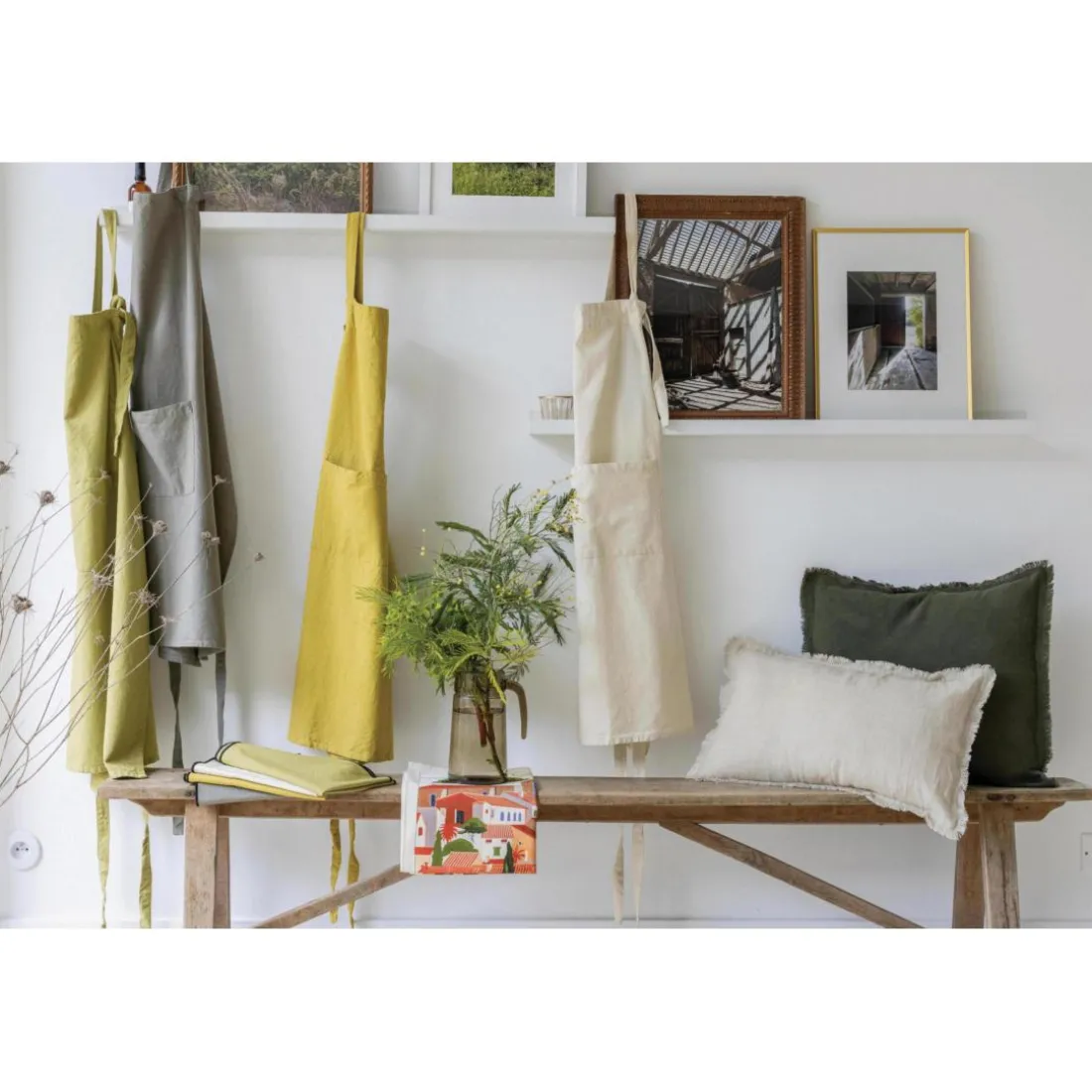 Tablier de cuisine recyclé Ada Kaki 72 x 85