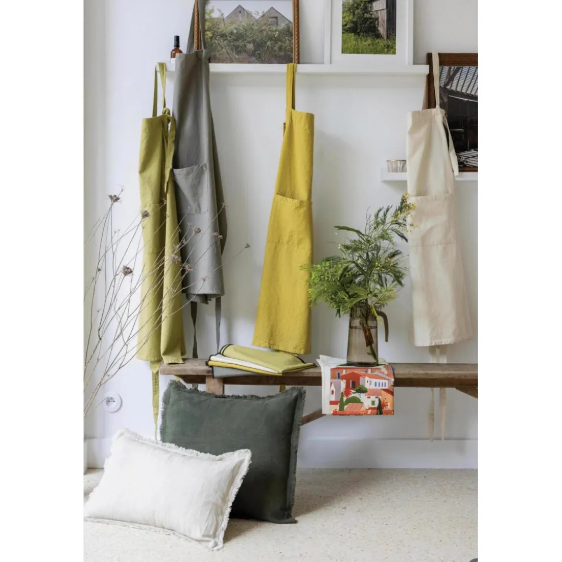 Tablier de cuisine recyclé Ada Kaki 72 x 85