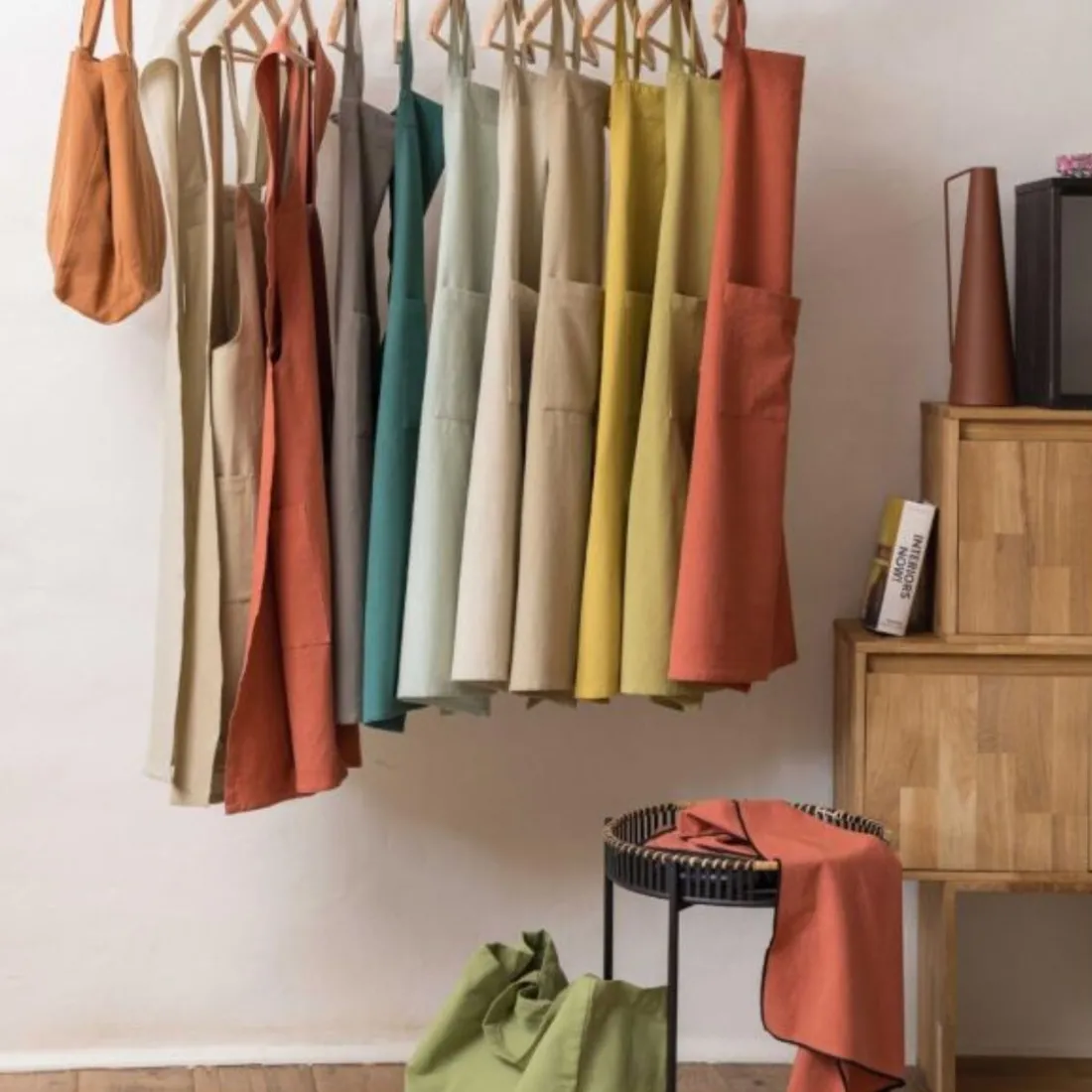 Tablier de cuisine recyclé ADA Tomette 72 x 85