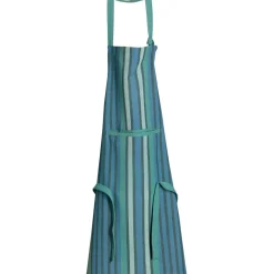 Tablier de cuisine recyclé YUNA avec poche Paon 72 x 85
