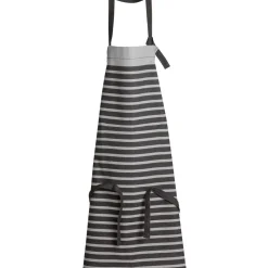 Tablier de cuisine recyclé Tilio Noir/gris 72 x 90