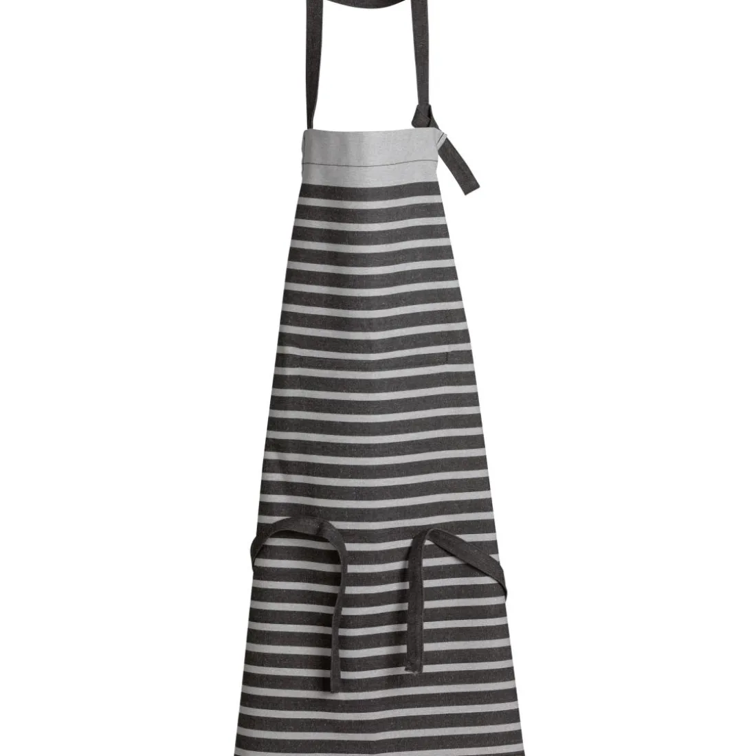 Tablier de cuisine recyclé Tilio Noir/gris 72 x 90