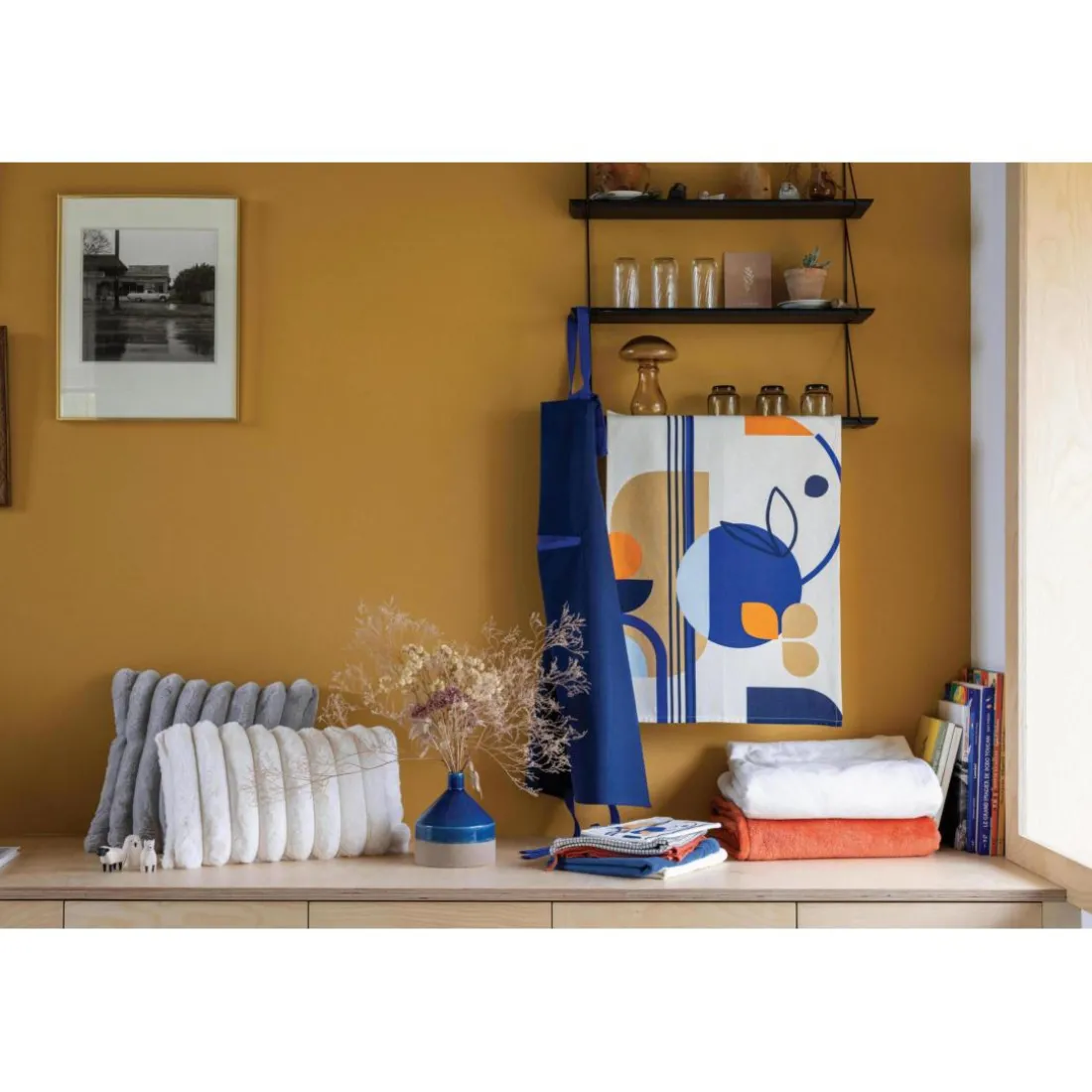 Tablier de cuisine Titouan Bleu 72 x 85
