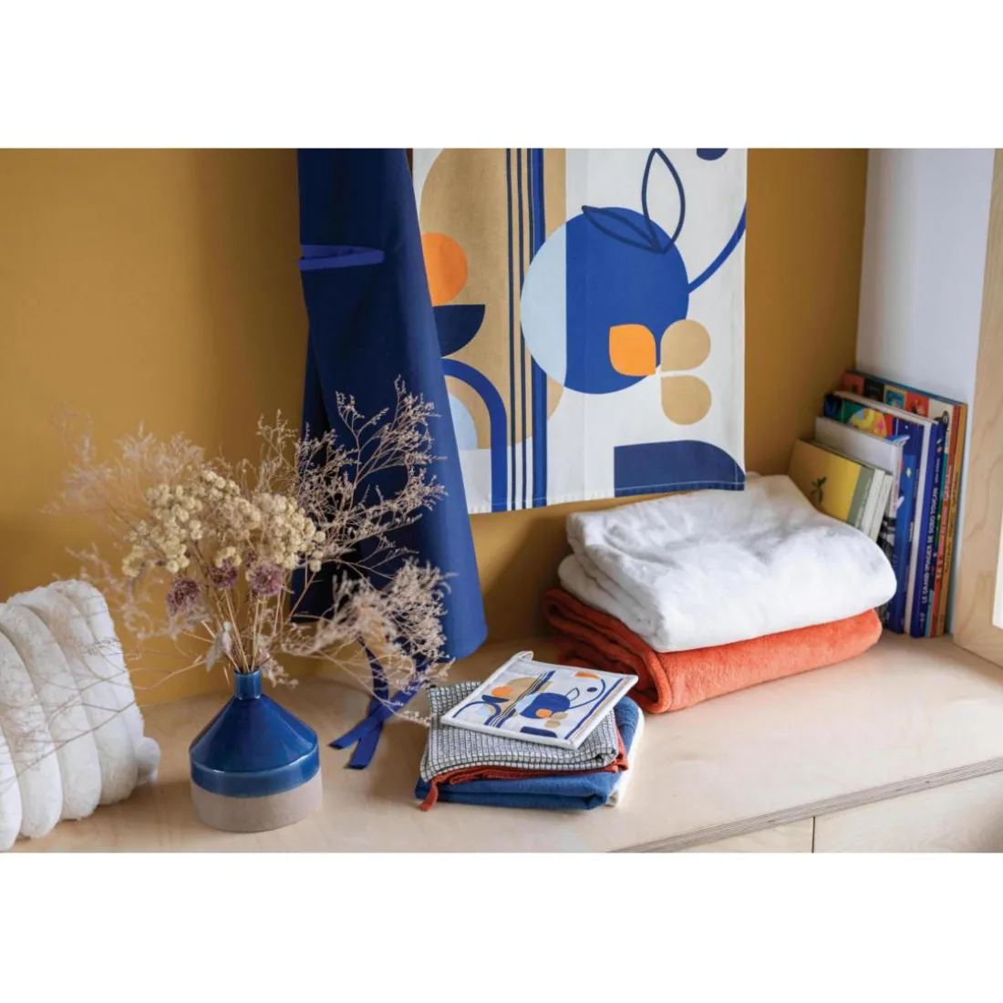 Tablier de cuisine Titouan Bleu 72 x 85