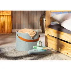 Tabouret Coffre Gris SAVANA