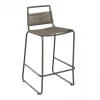 Tabouret de bar en métal et cordage synthétique