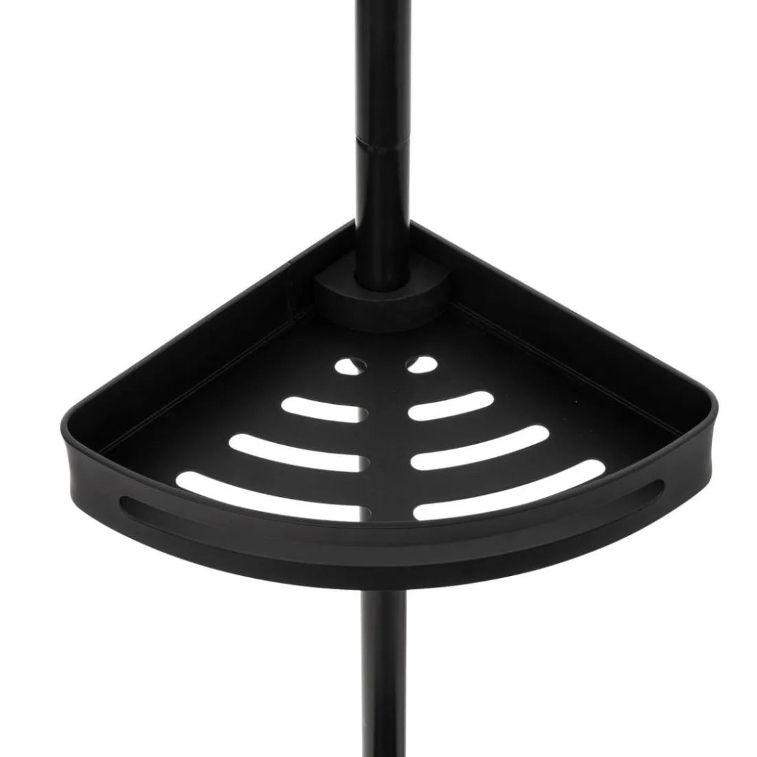 Étagère de douche télescopique rectangle noir