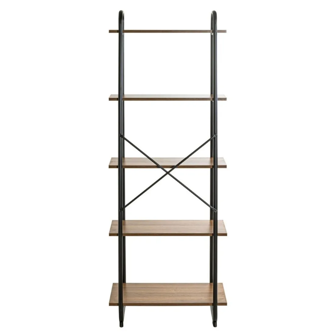 étagère de rangement en métal laqué noir